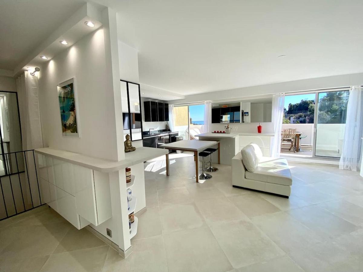 Appartement Luxe - 3 pièces avec vue mer, piscine et tennis Nice Extérieur photo