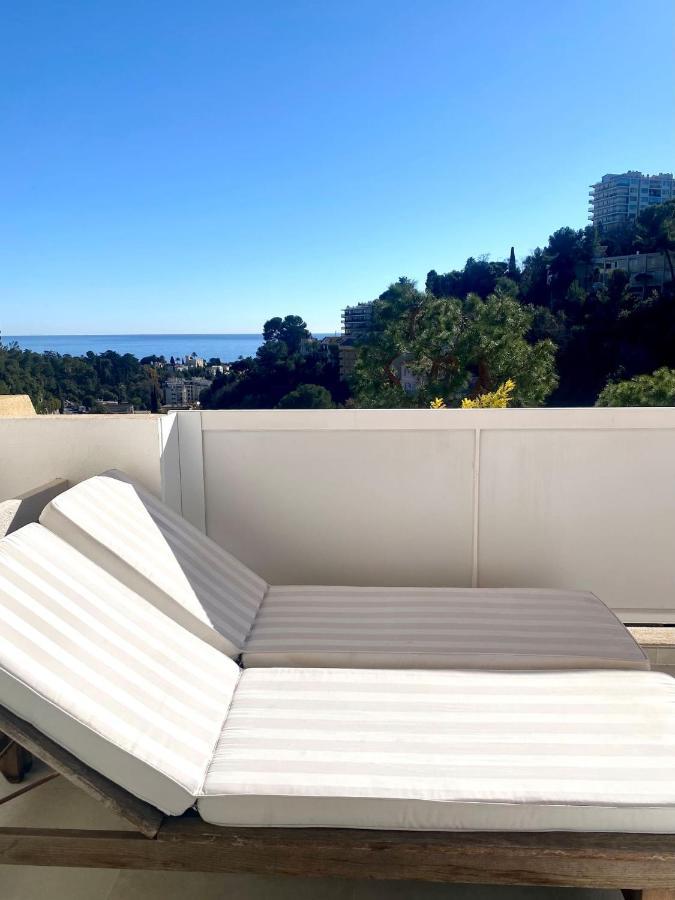 Appartement Luxe - 3 pièces avec vue mer, piscine et tennis Nice Extérieur photo